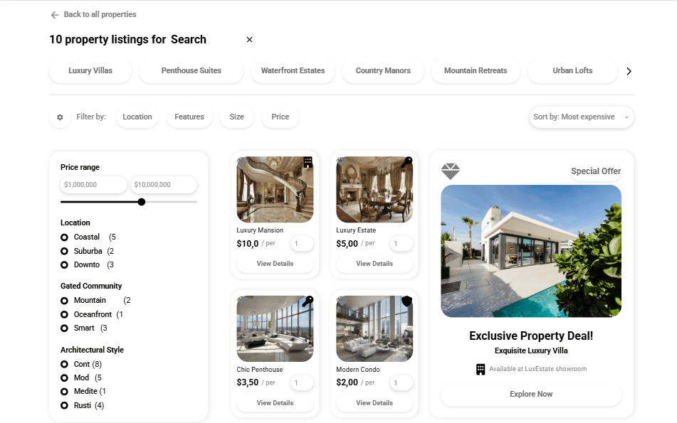 AI-Powered Real Estate Platform